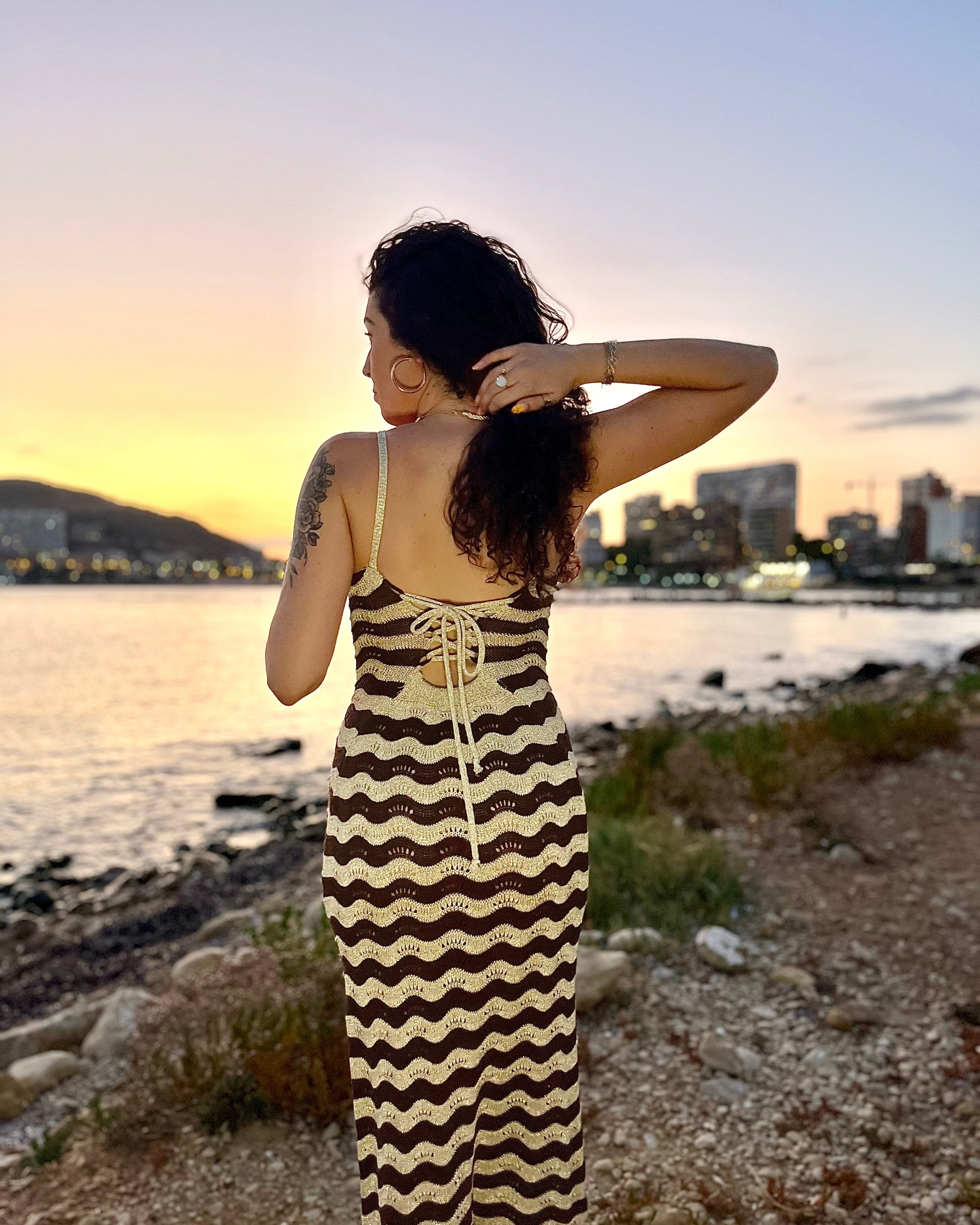 Vestido Nahla marrón