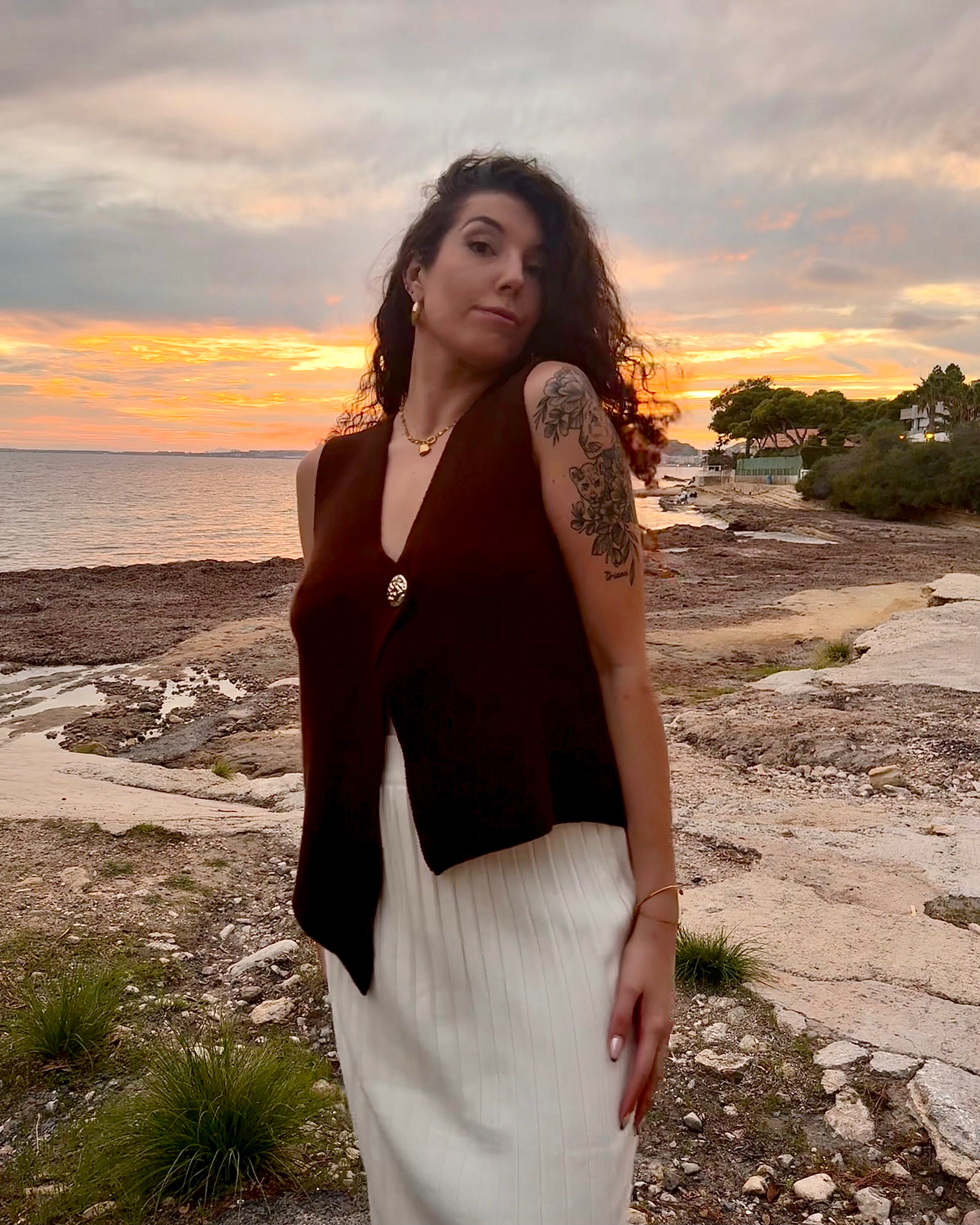 Chaleco Amara marrón