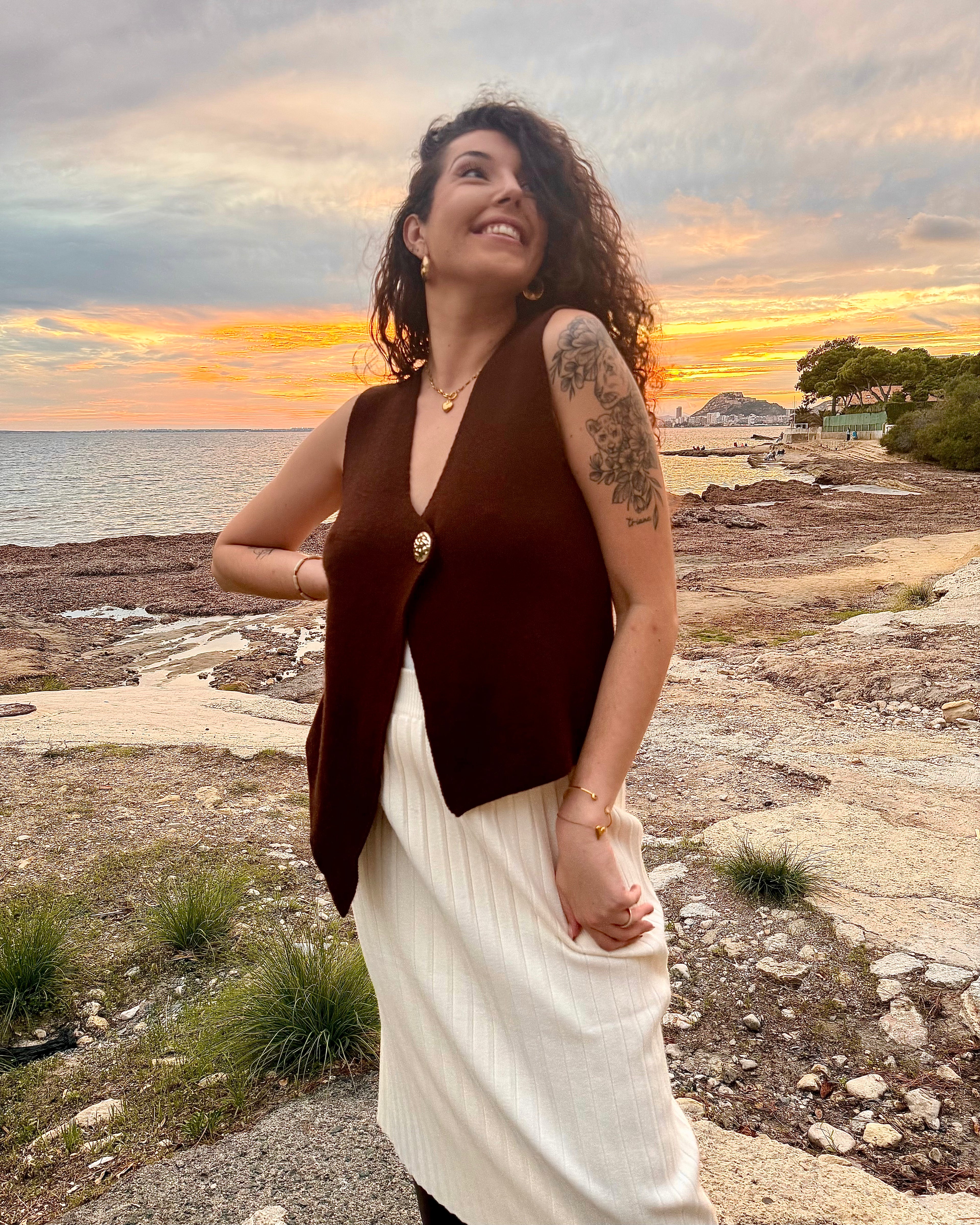 Chaleco Amara marrón