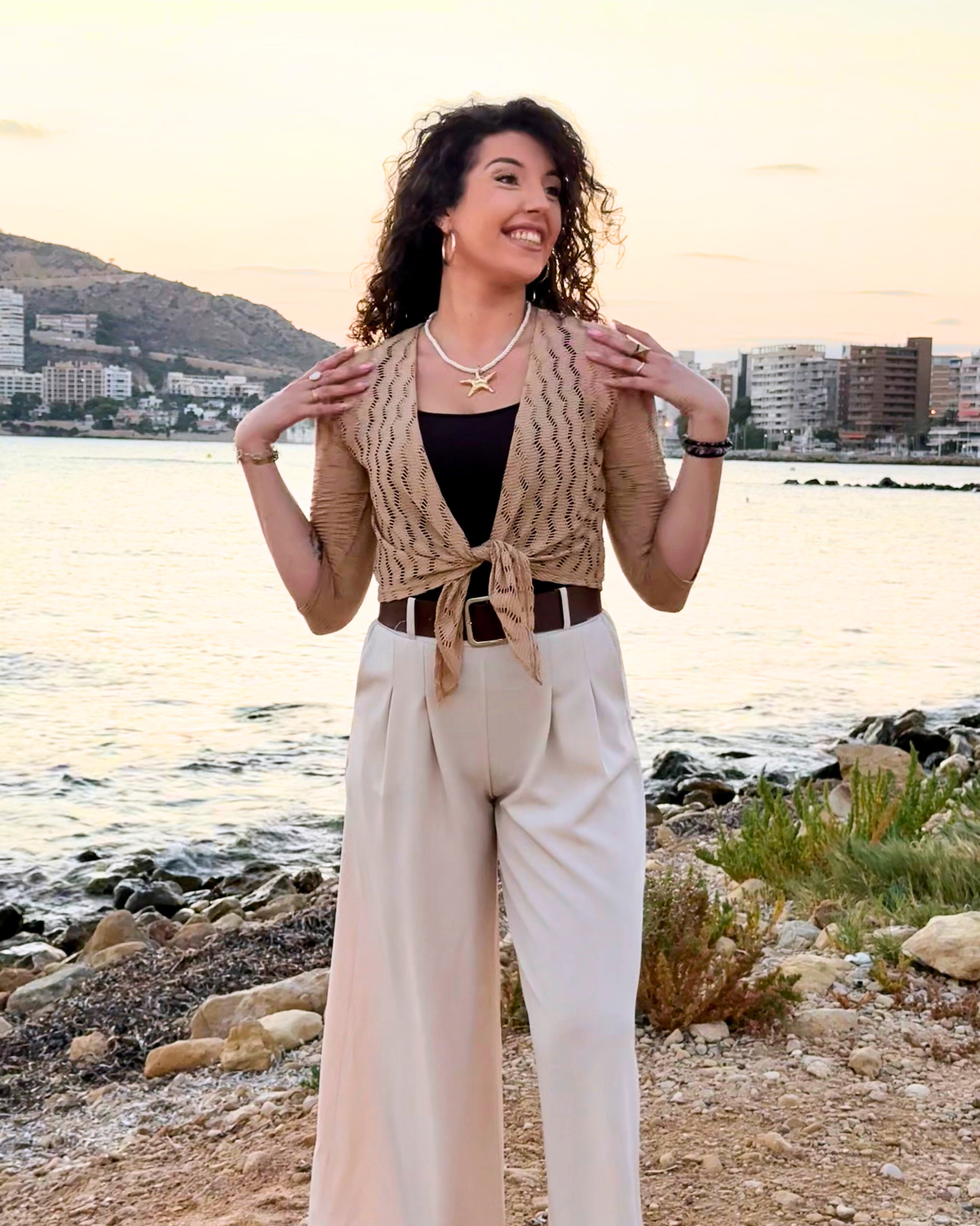 Pantalón Rania beige