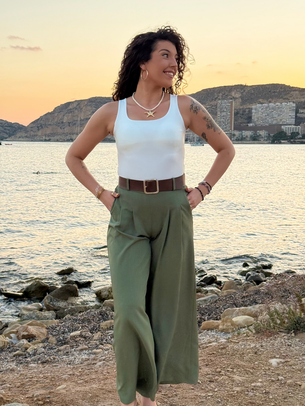 Pantalón Rania verde