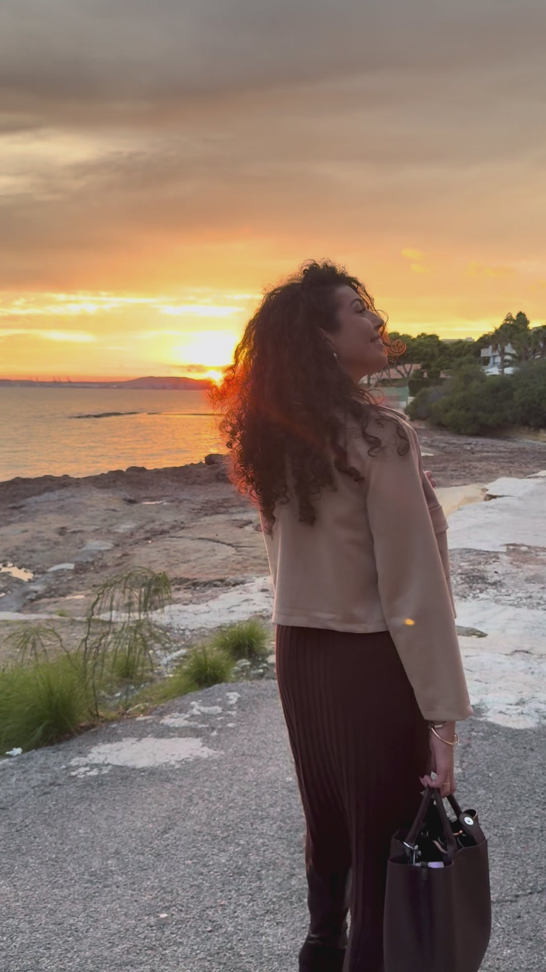 Falda Ailén marrón