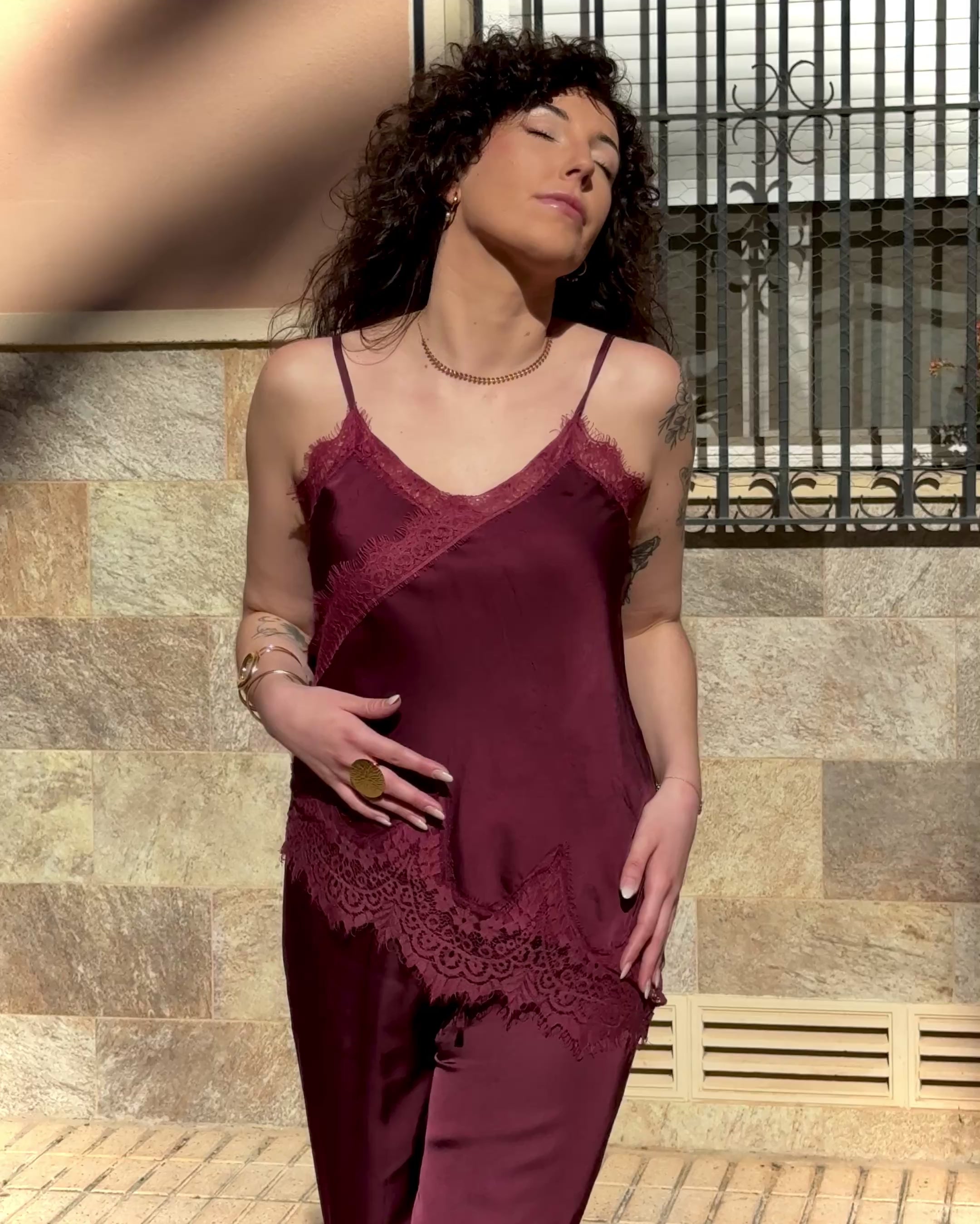 Blusa Kalima granate